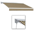 12 ft. Brown & Tan Retractable Awning with Remote J8507