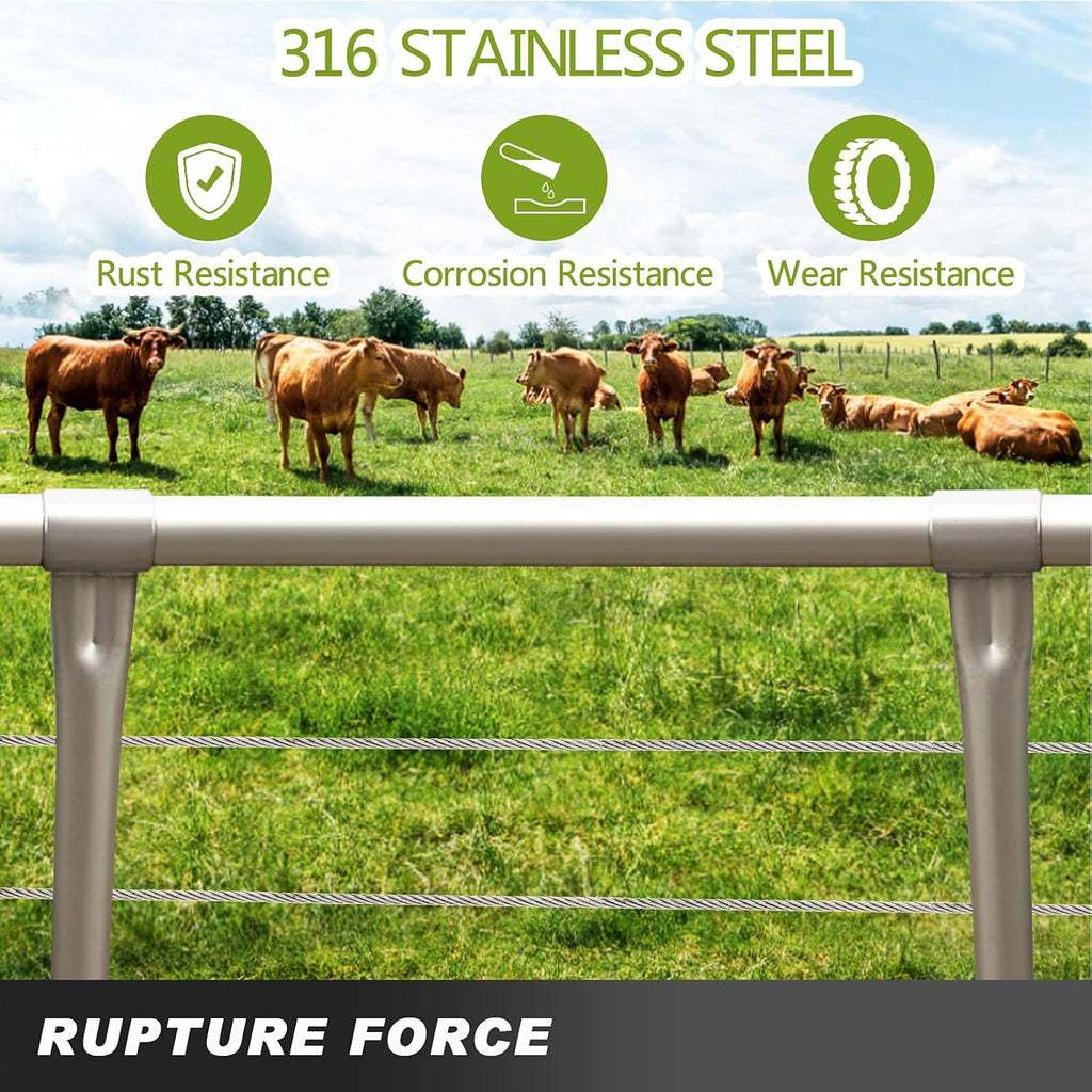 1000FT 1/8 T316 Stainless Steel Cable Rope N385