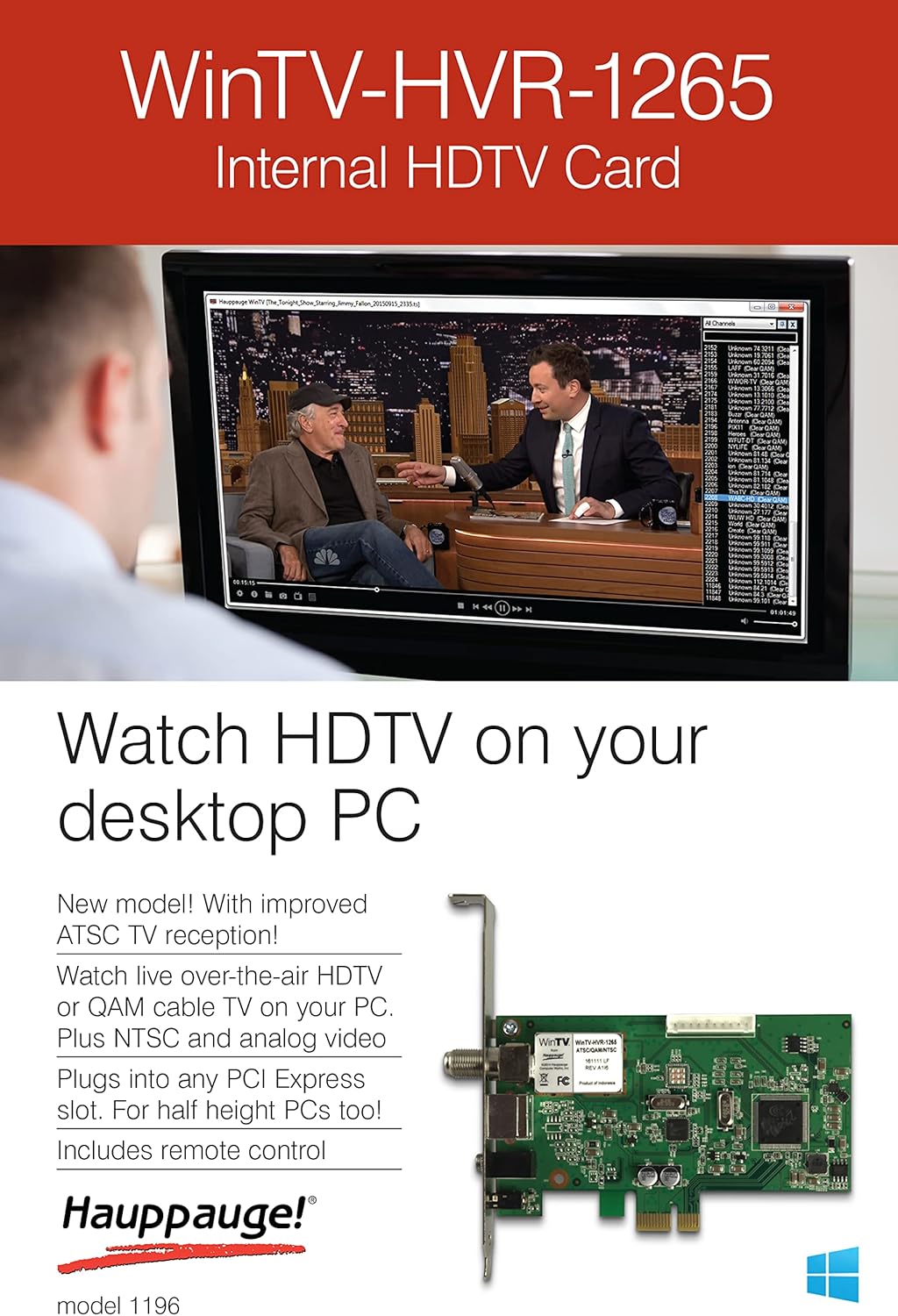 PCI Express Hybrid TV Tuner Card Z679