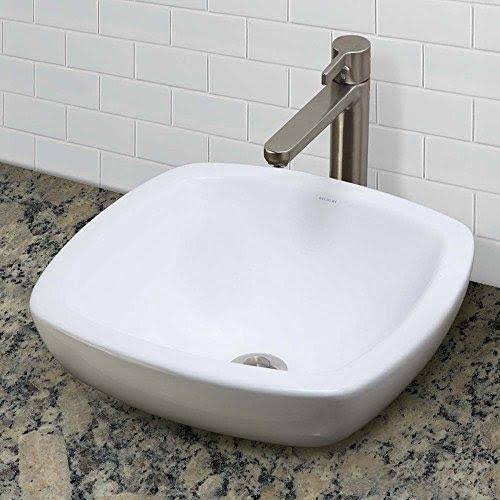 Semi-Recessed Vessel White W2602