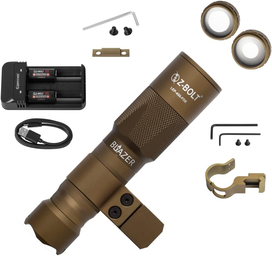 Blazer LEP White Light Illuminator & Flashlight with Rail Clamp Mount O975