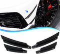 4pcs Front Side Body Bumper Canards Trim for 2020 2021 Chevrolet Corvette C8, Genuine Carbon Fiber C40188