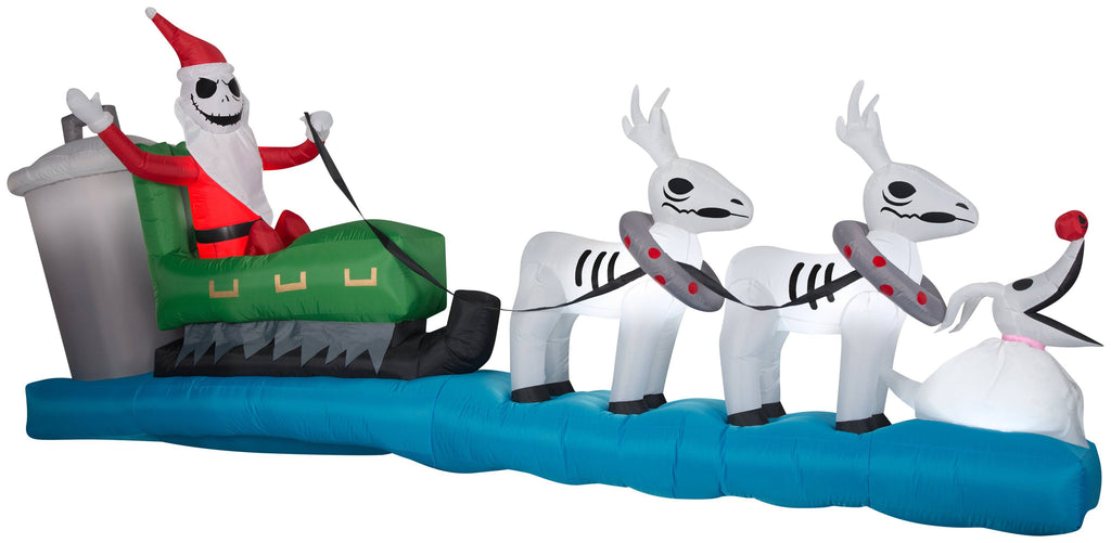 Colossal Airblown Inflatable Sleigh Scene L62245