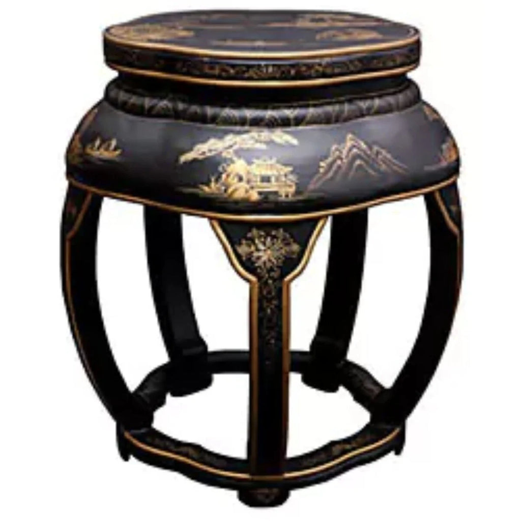 Lacquer Blossom Stool Z49105