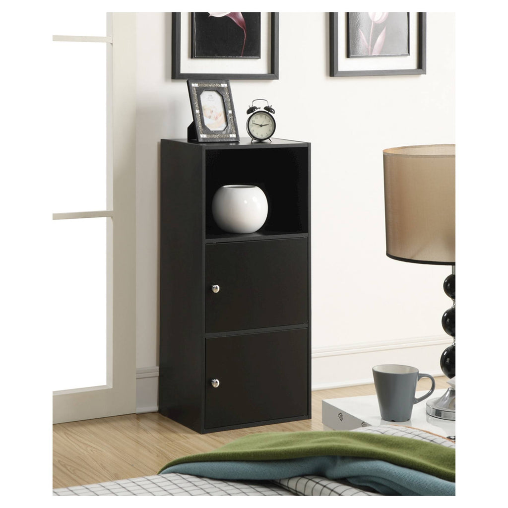 2 Door Black Cabinet N2256