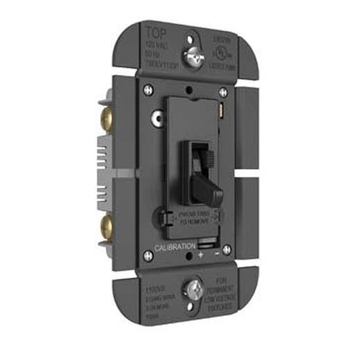 Toggle Slide Dimmer Single Pole 3-Way 1100VA Black S302067