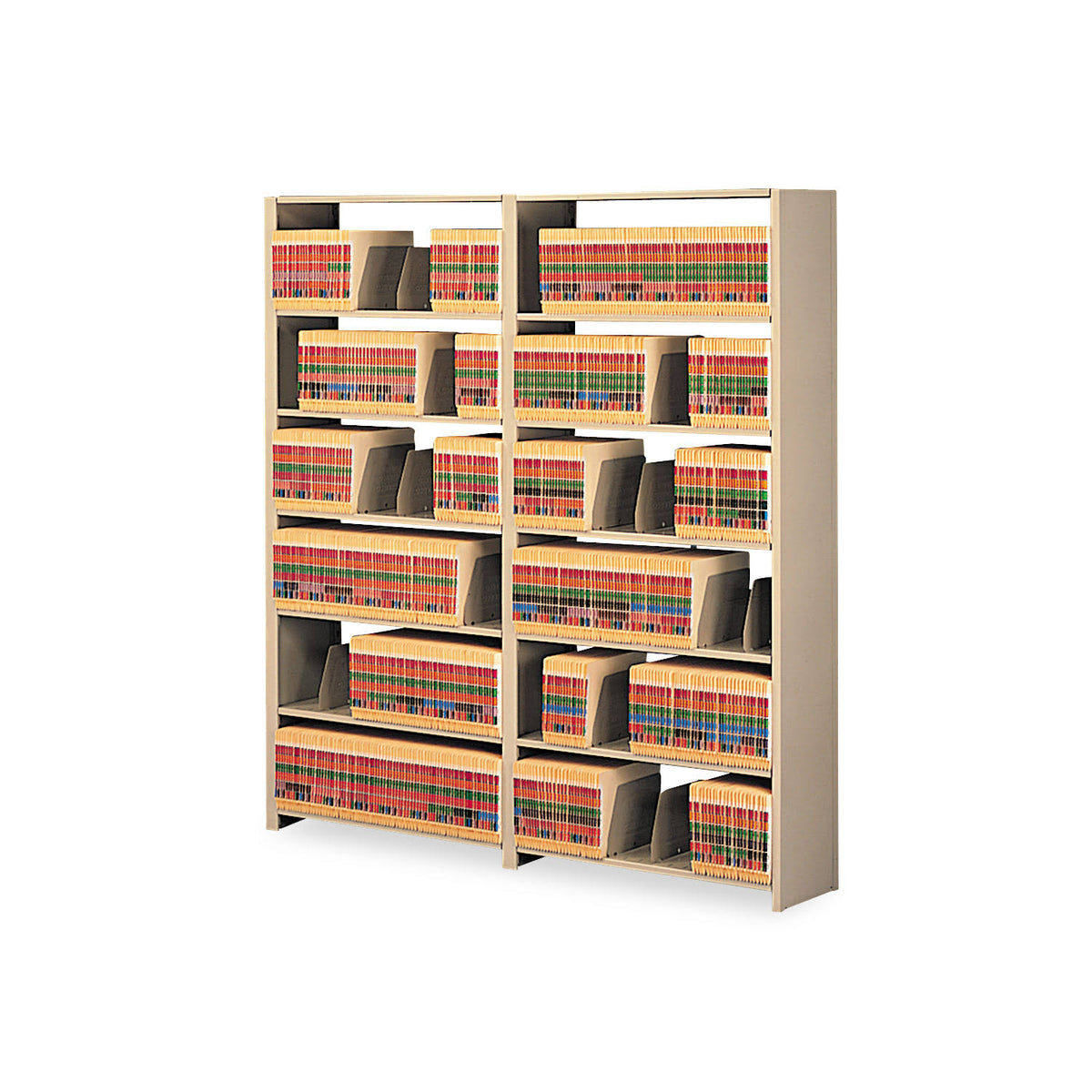 Steel Seven-Shelf Closed Starter Set 48W x 12D x 88H Sand J845751