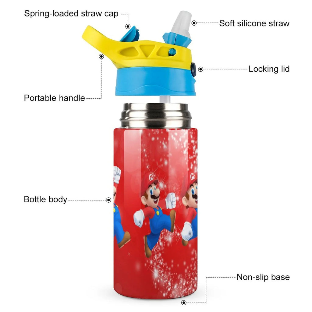 Insulated Stainless Steel Water Bottle with Straw A2505