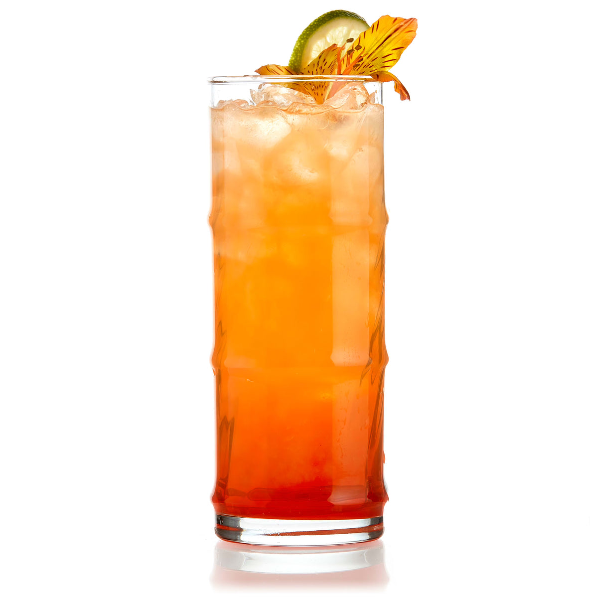 Tiki Bamboo Hi-Ball Glasses, 16-ounce, Set of 4 I460