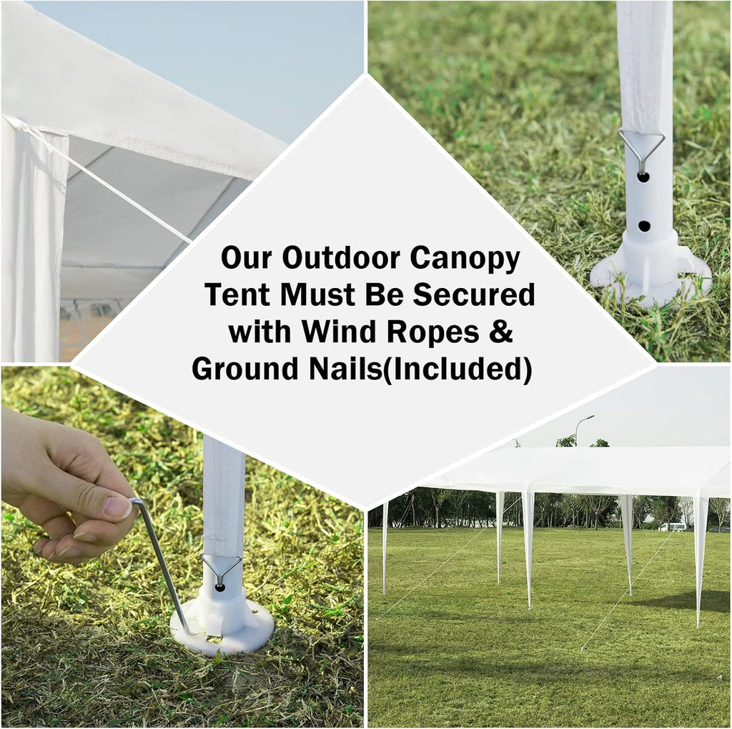White 10x20 Outdoor Tent Canopy with Removable Sidewalls C109263