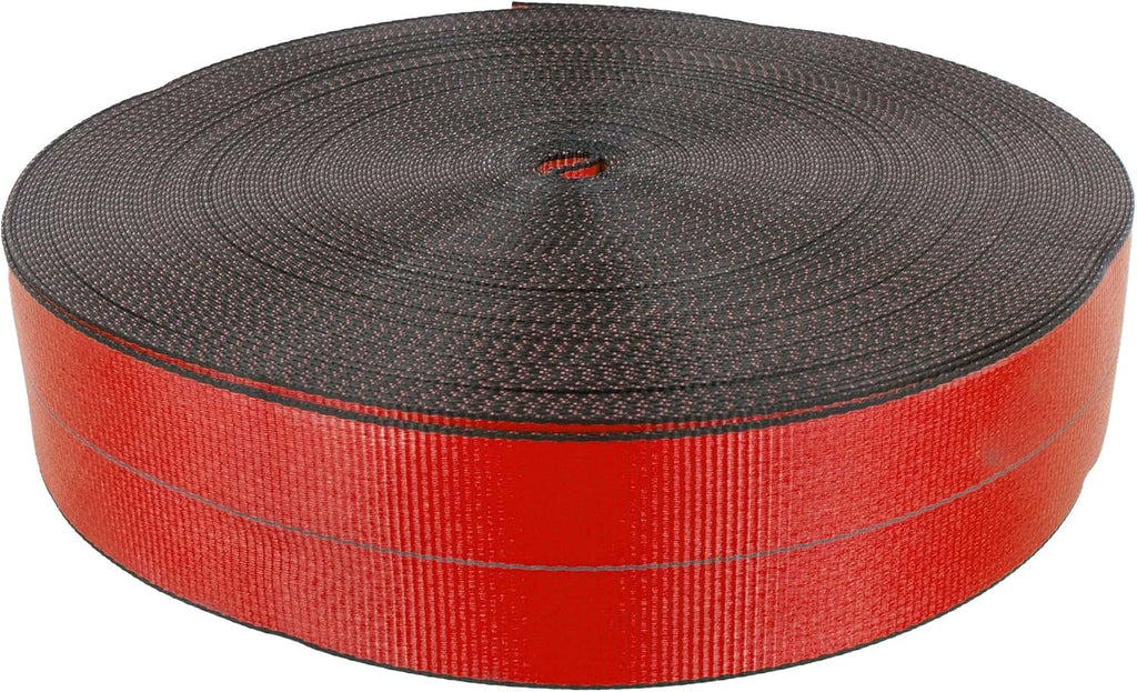 Red 4" x 300' 20K Polyester Cargo Webbing P96590