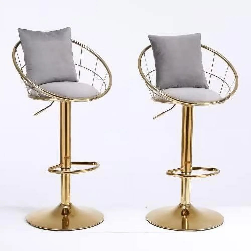 Purple Swivel Counter Height Stool with Back A67578