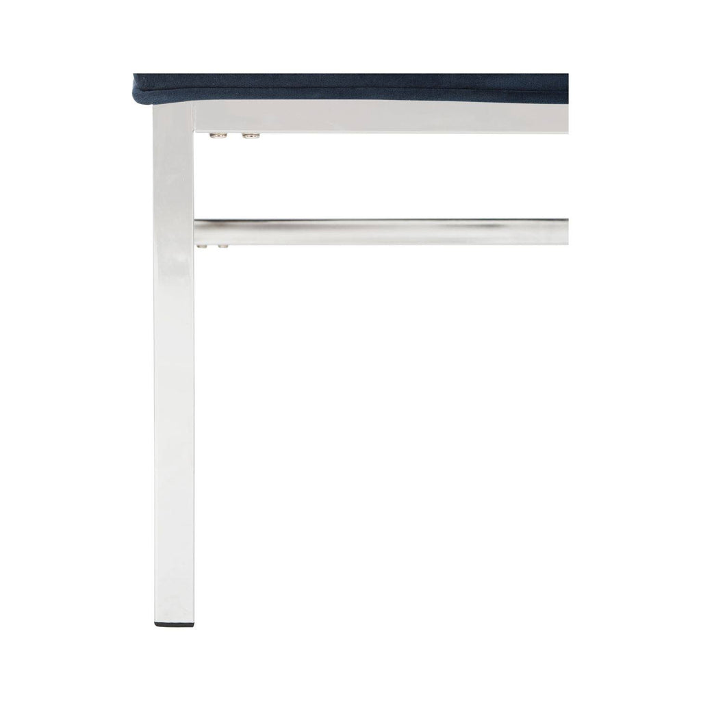 Navy Tufted Velvet Accent Chair Y801