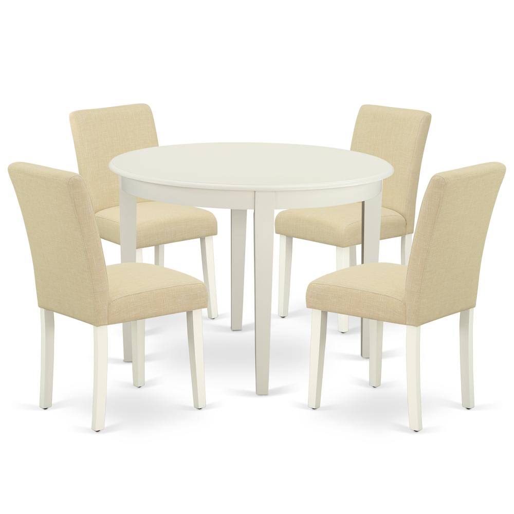 Linen White Dining Room Set P252