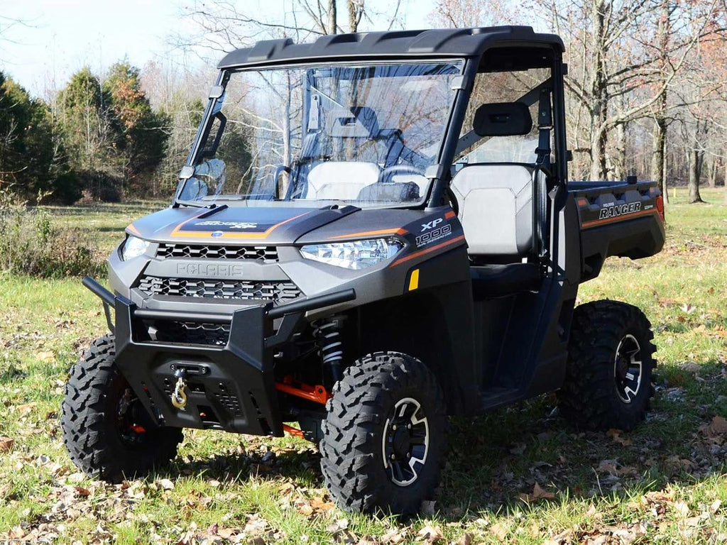 Full Front Windshield for Polaris Ranger XP 900 / XP 900 Crew, 1/4 Clear Polycarbonate I398677