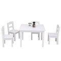 White Rectangular Play Table and Chair Set U407