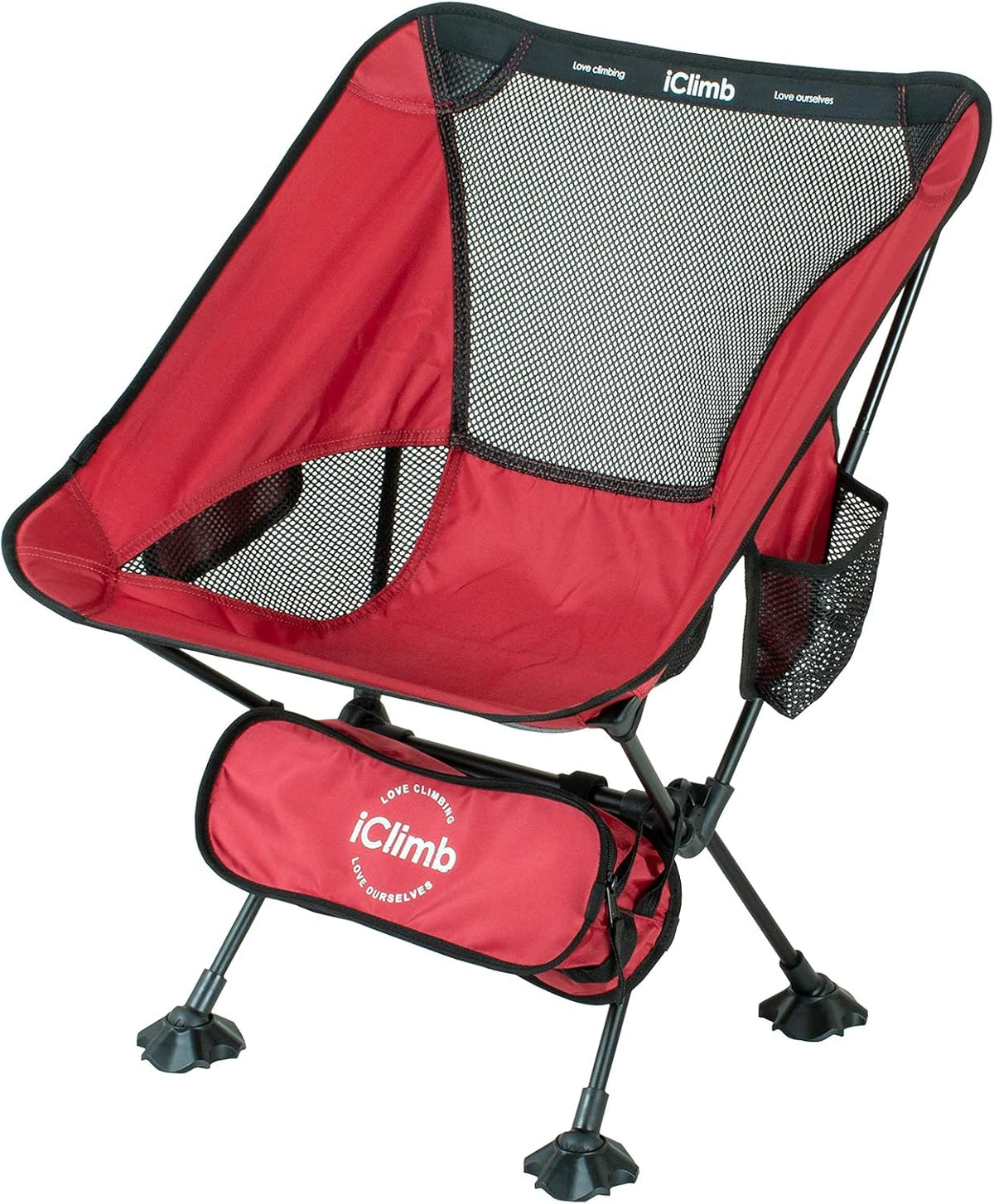 Ultralight Compact Camping Folding Beach Chair with Anti-Sinking Feet and Back Support Webbing S53197