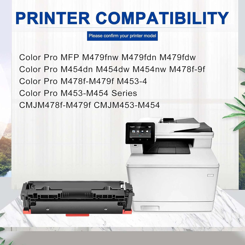 5 Pack Toner Cartridge Replacement for HP Color Pro MFP Printer Y2271