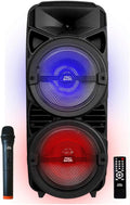 Portable Audio System with Rechargeable Battery, Bluetooth, Wireless Mic and Remote Control B90895