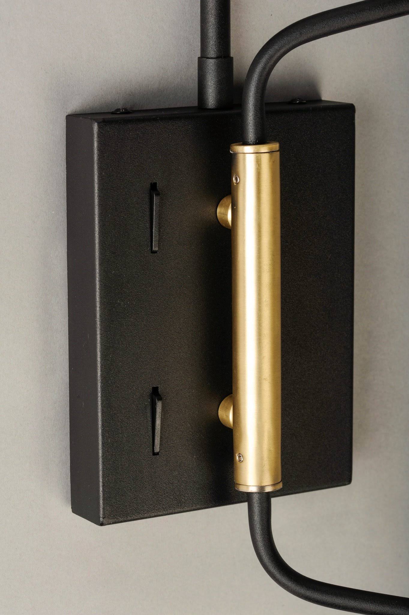 LED Wall Sconce Black / Satin Brass M356834