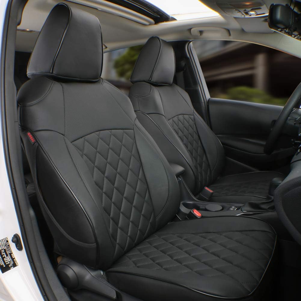 Red Leatherette Car Seat Covers for Toyota CHR 2017-2022 I266