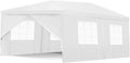 White 10x20 Outdoor Tent Canopy with Removable Sidewalls C109263