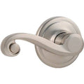 Satin Nickel Hall and Closet Passage Leverset F8432