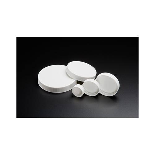 White Polypropylene Closure with PTFE Liner, Case of 100 K568