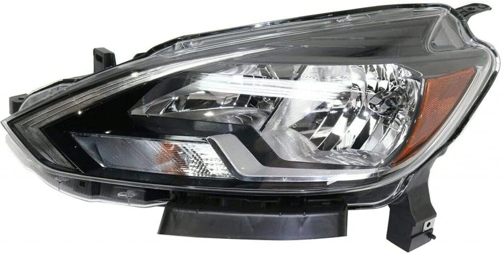 Headlight Assembly for Nissan Sentra 2016 2017 2018 Driver Side Halogen Black T43802