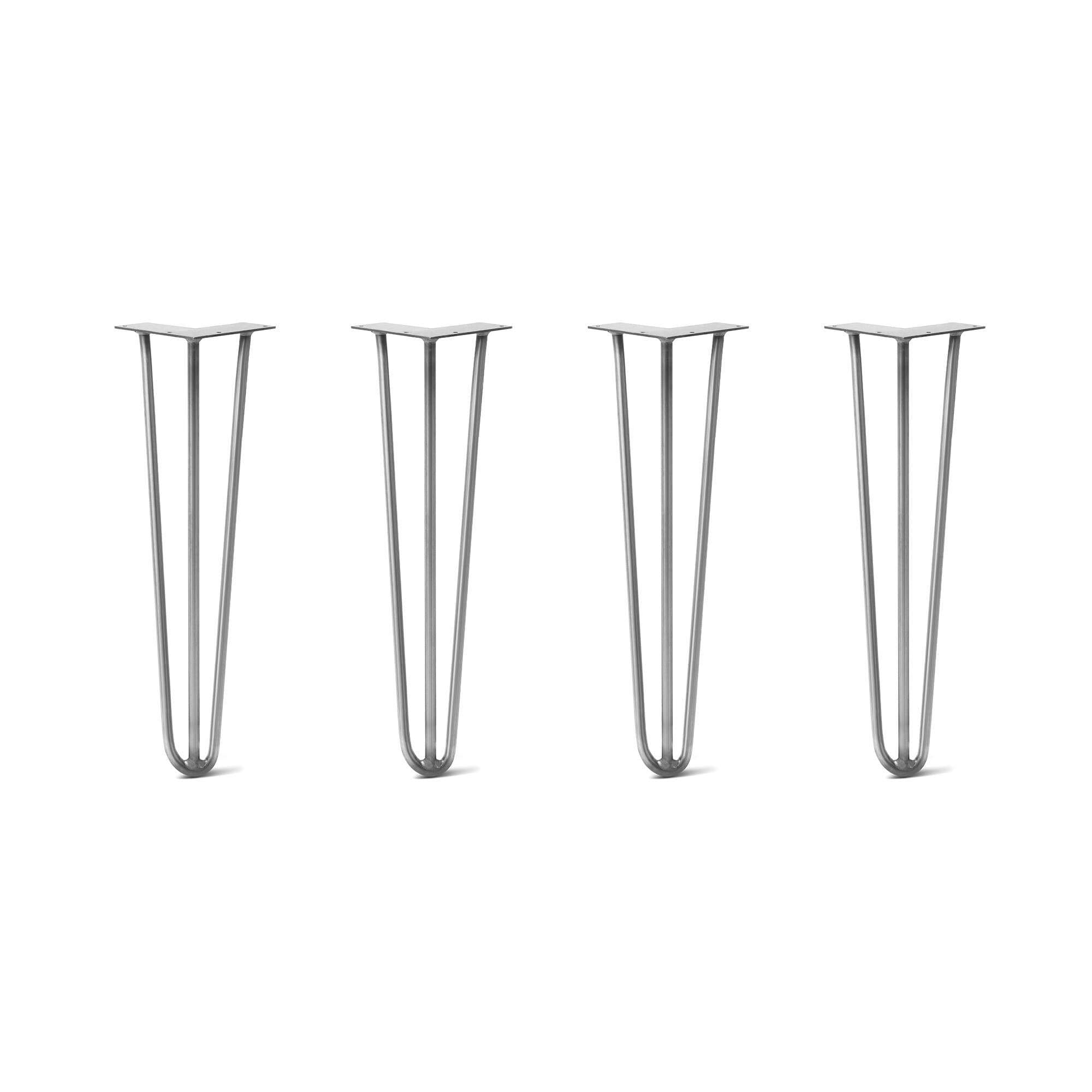 Raw Steel Hairpin Legs Set of 4 B872