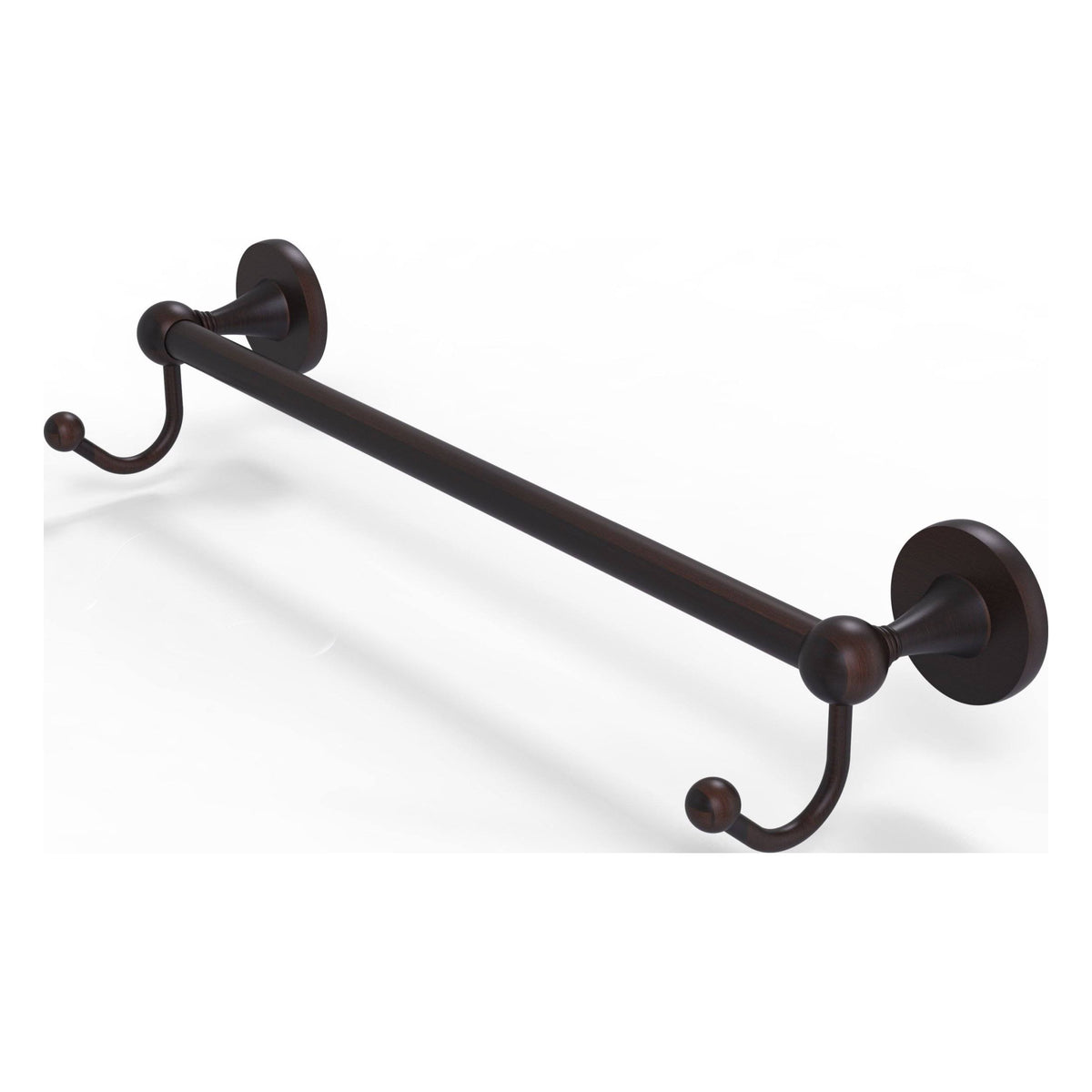 Towel Bar with Integrated Hooks - Venetian Bronze - 30 inch Y344