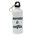 White Aluminum Sports 20 oz Water Bottle E40065