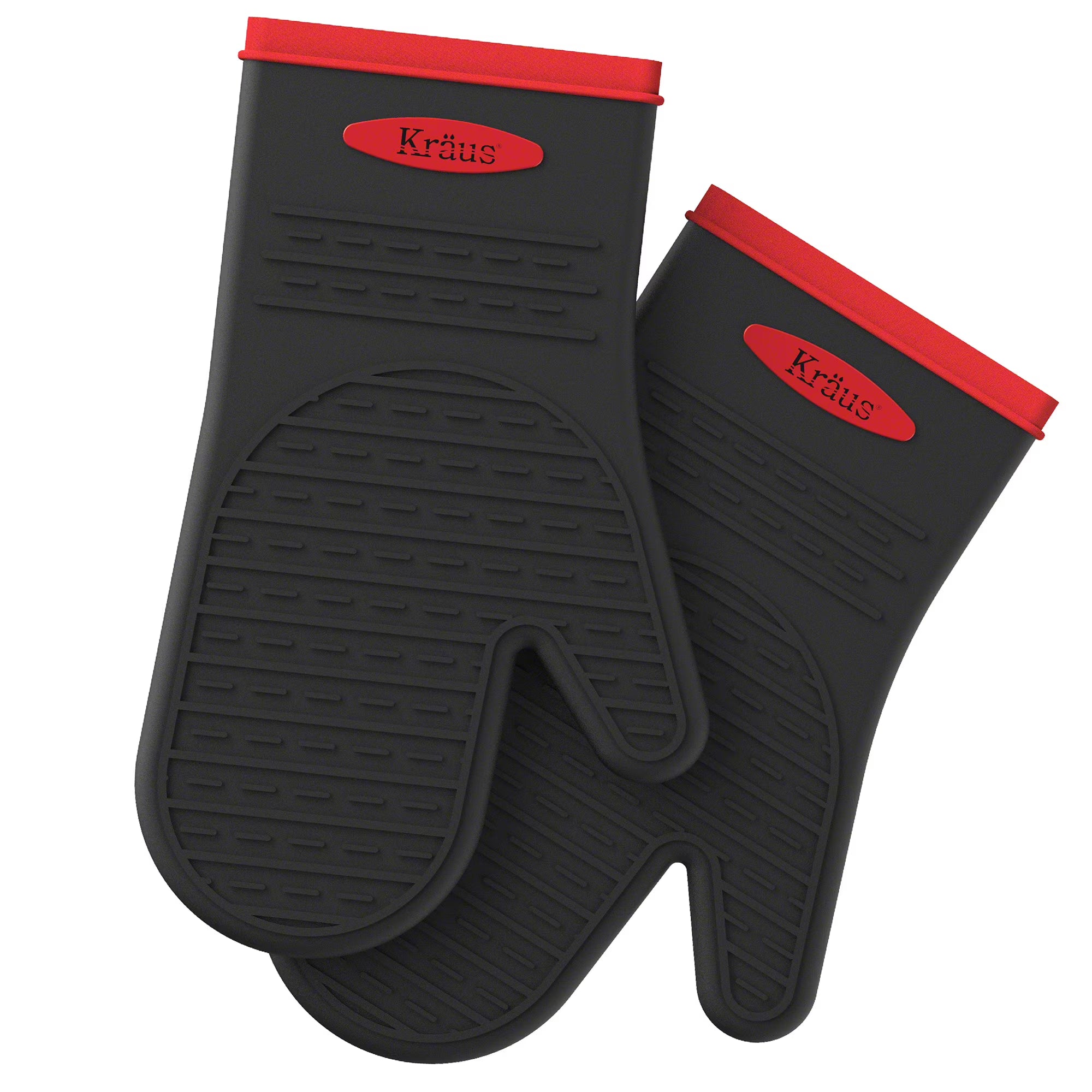 Heat-Resistant 100% Food-Safe Silicone Non-Slip Oven Mitt Pack of 2 L5253