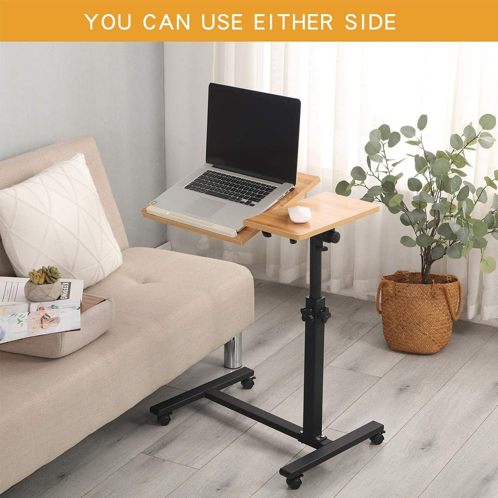 Adjustable Rolling Laptop Desk with Wheels W1548