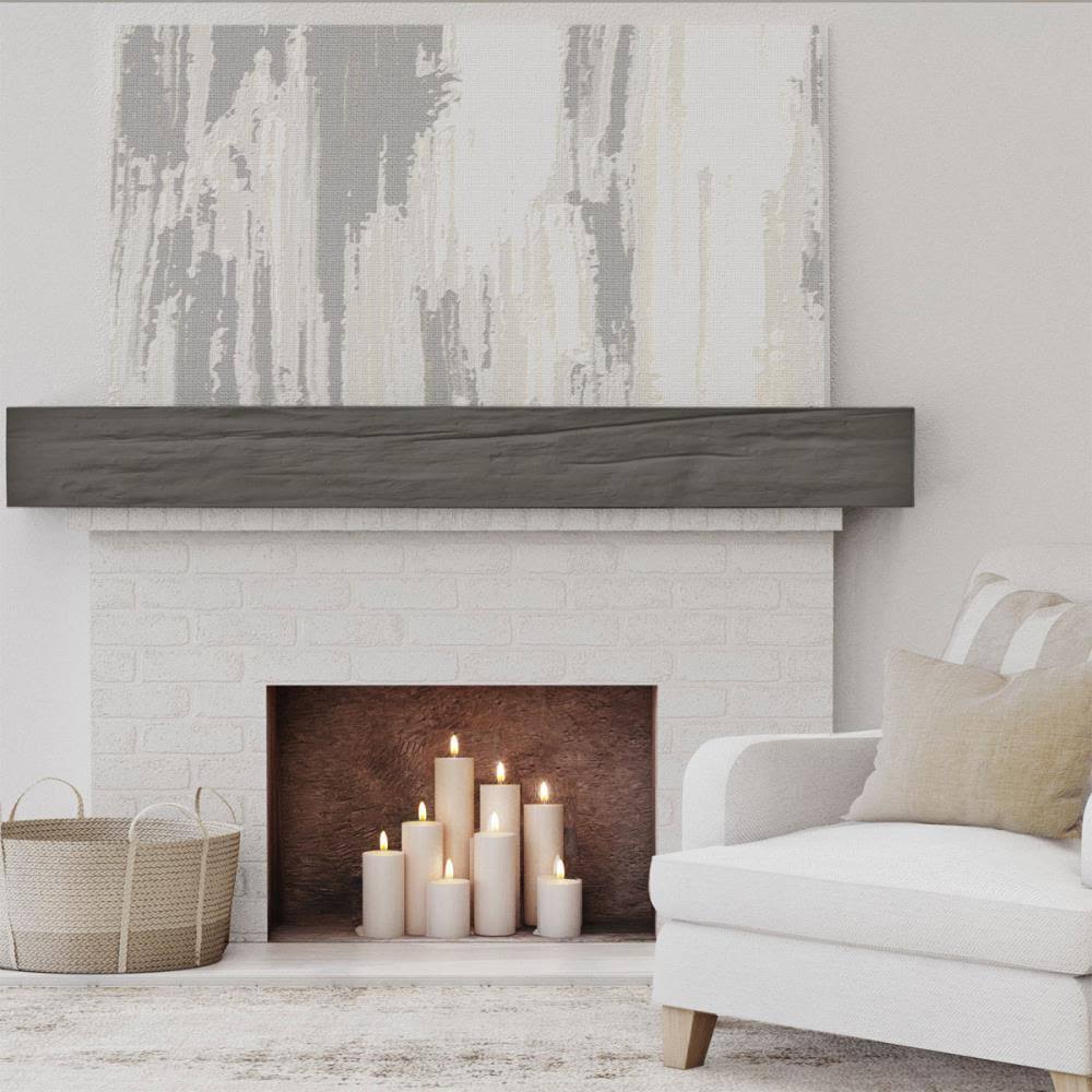 Burnished Cedar Faux Wood Fireplace Mantel T936