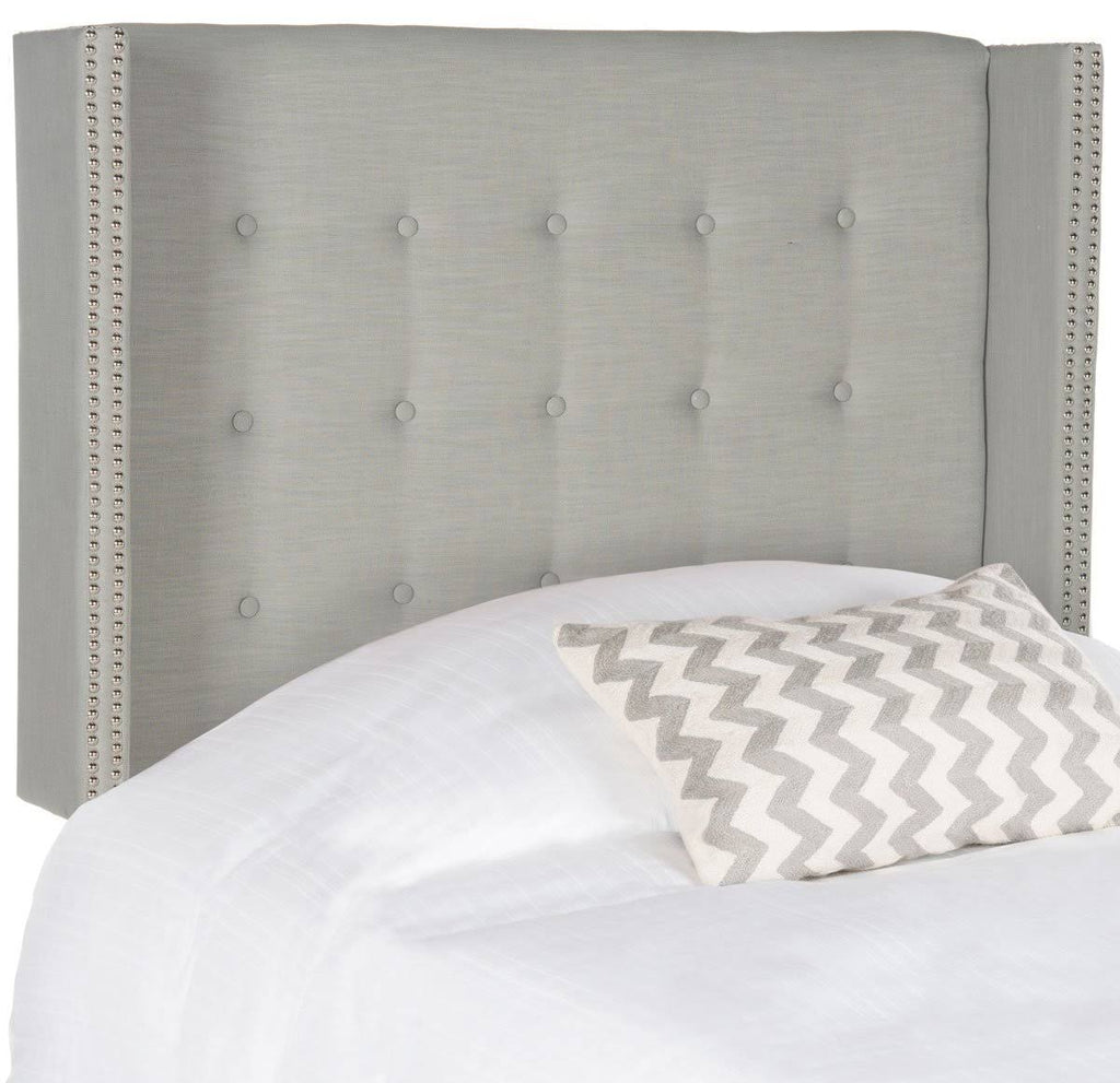 Queen Linen Tufted Winged Headboard O21519