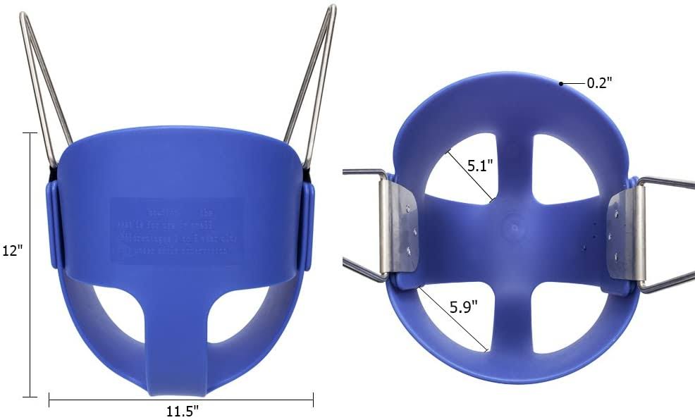 Toddler Swing with 2 Carabiners High Back Full Bucket Seat U492959