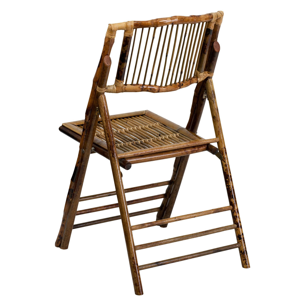 2 Pk Bamboo Wood Folding Chair H154