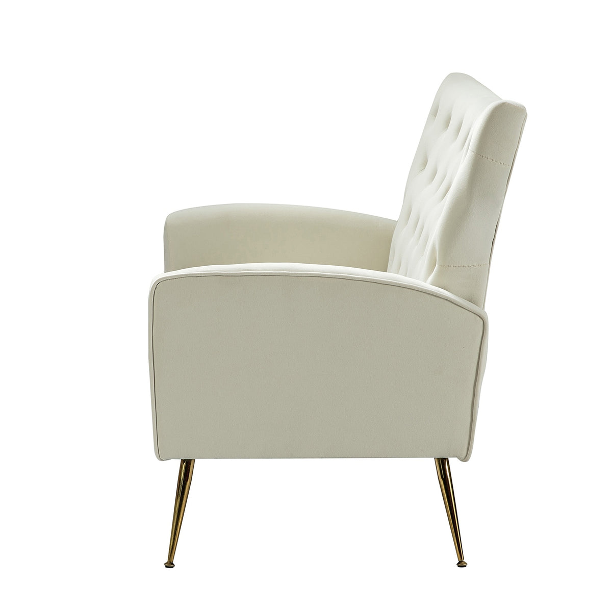 Black Tufted Back Loveseat P109584