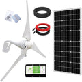 500W Solar Wind Power Kit with Hybrid Controller, 100W Mono Solar Panel P958