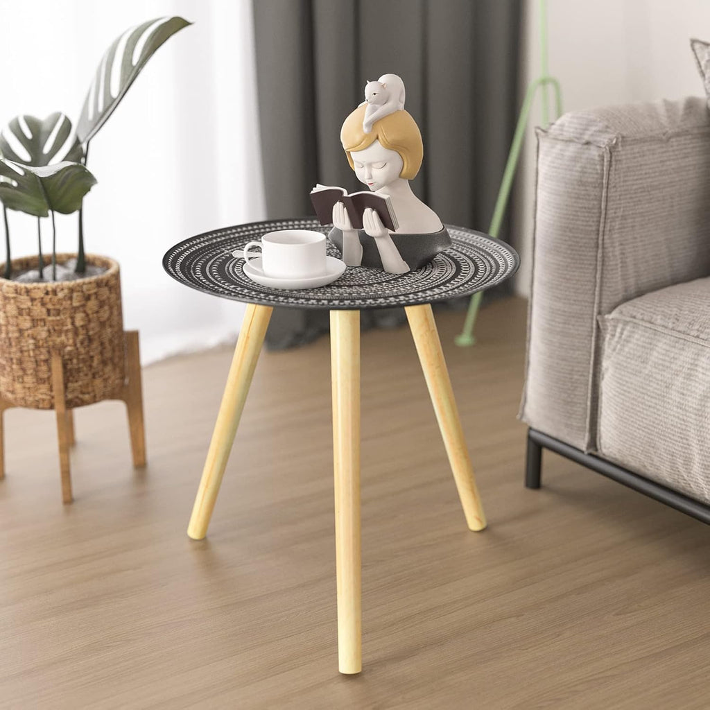 Peony Wood Side Table Y36837