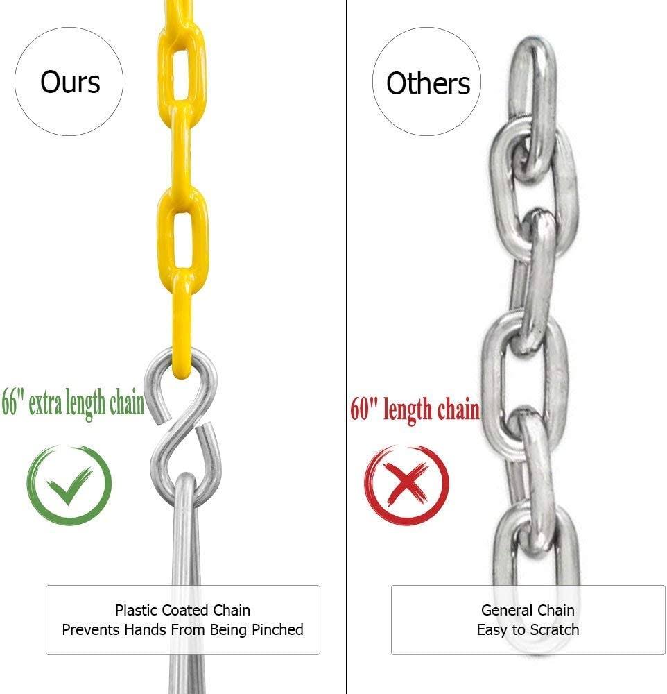 Toddler Swing with 2 Carabiners High Back Full Bucket Seat U492959