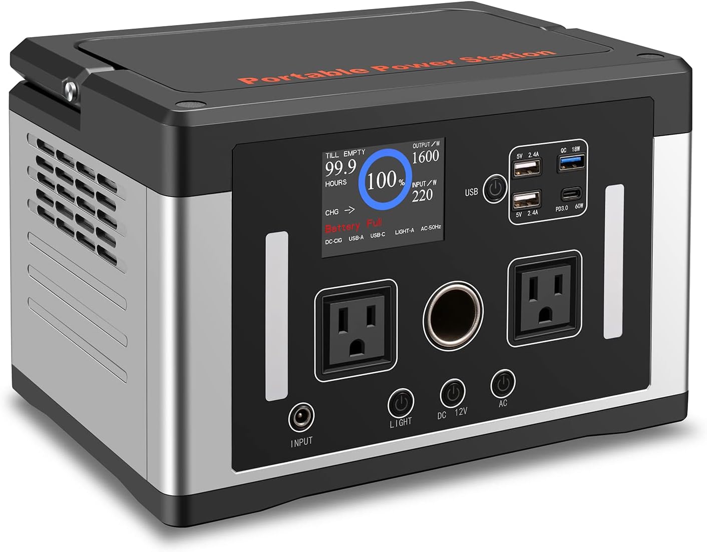 700W Portable Power Station 577Wh Lithium Battery UPS F47499