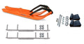 Orange XPT Snowmobile Skis with 6" Shaper Bars Complete Kit F2590