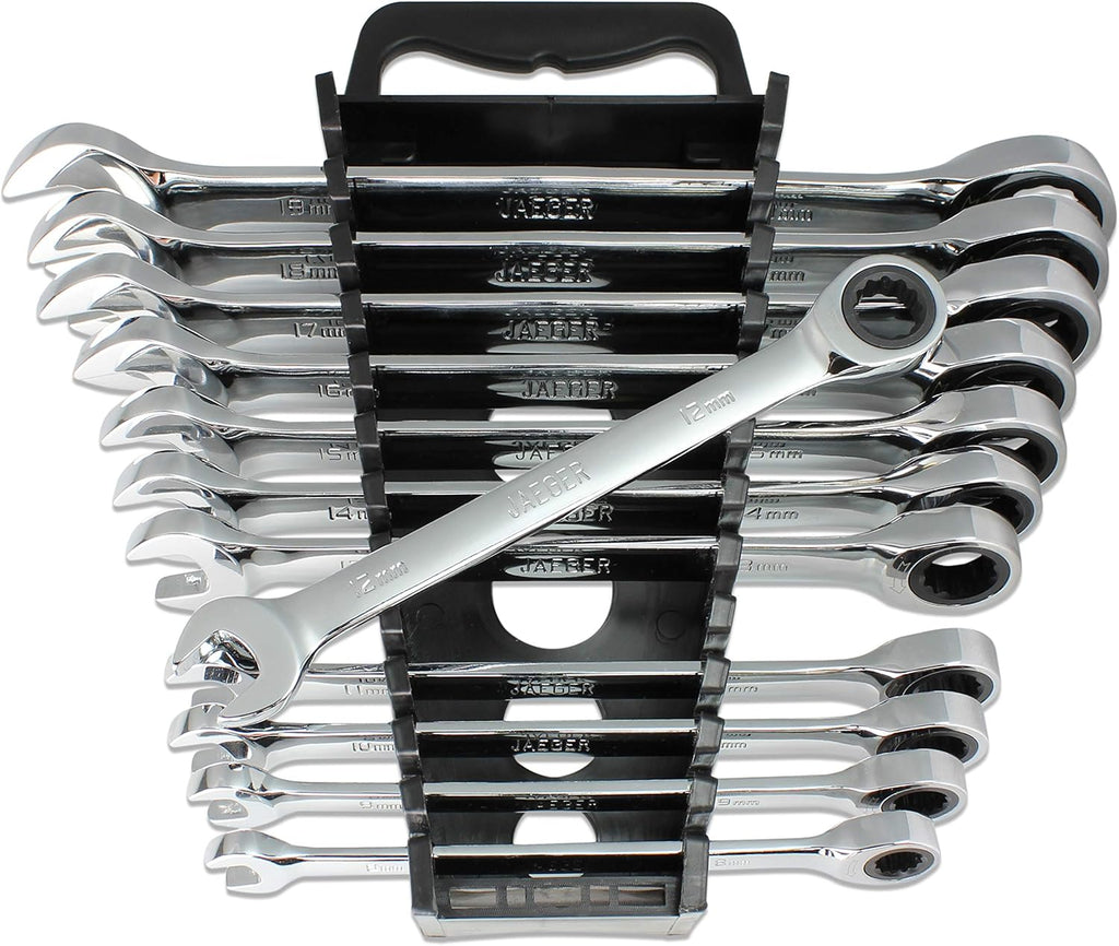 12pc Ratcheting Wrenches with Wrench Organizer, Pack of 2 N26216
