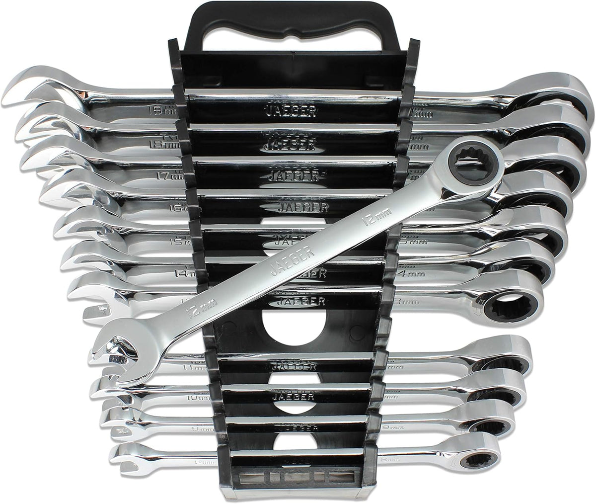 12pc Ratcheting Wrenches with Wrench Organizer, Pack of 2 N26216