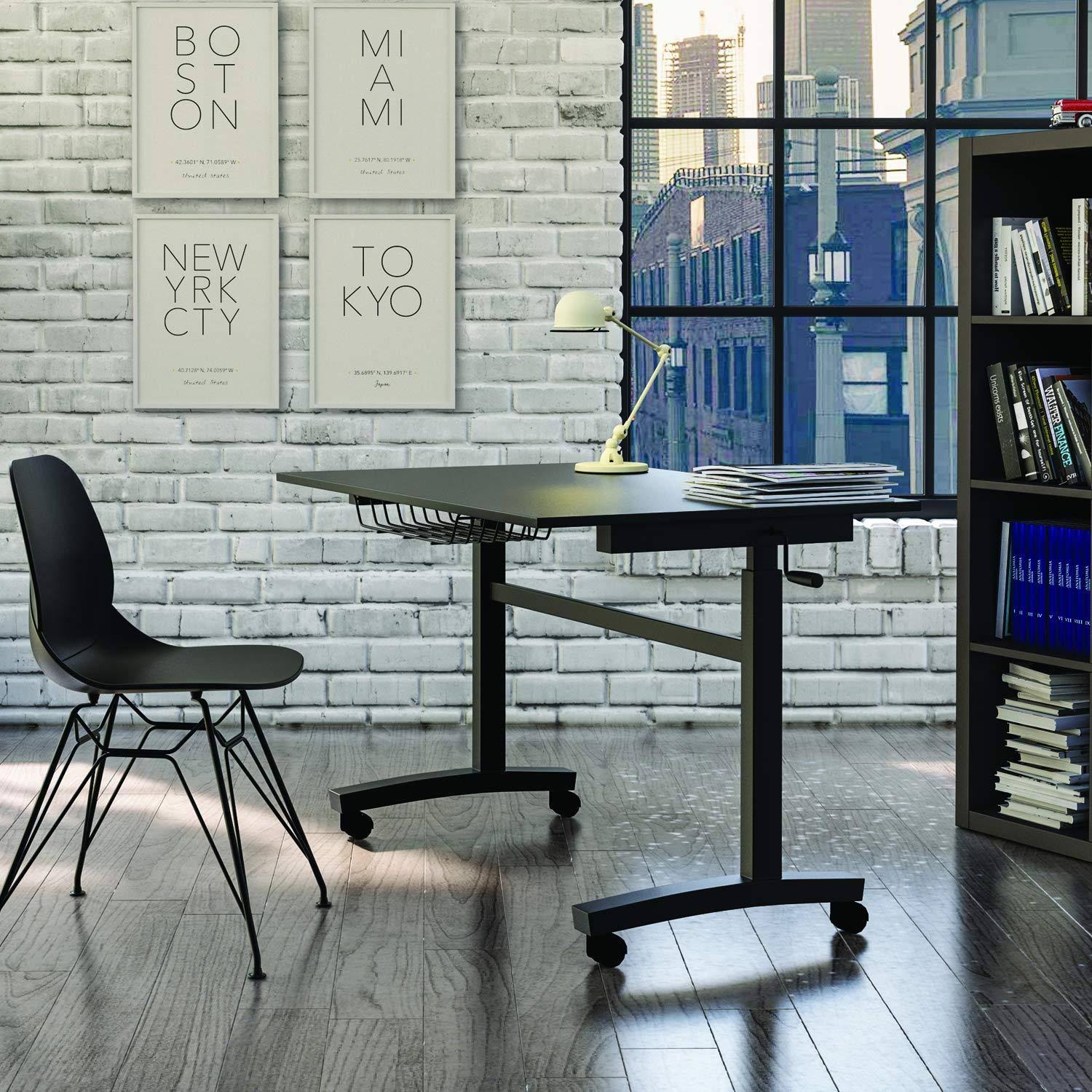 Adjustable Height Standing Desk, Black R4834