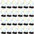 24 Pack 4 Inch Ultra Thin LED Recessed Ceiling Lights, 5000K Daylight, Dimmable 10W=60W, 650 LM, Canless Wafer Thin with Junction Box A5467