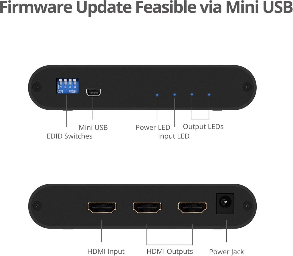 1x4 HDMI 4K 60Hz HDR Splitter 4 Port 1 in 4 Out R8579