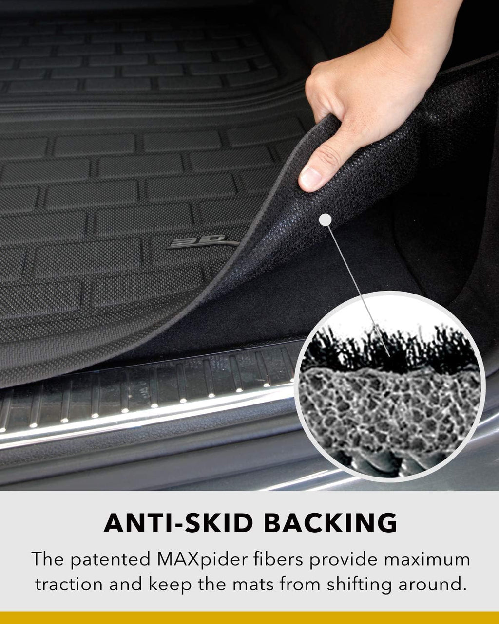 All-Weather Rear Trunk Well Mat for Tesla Model Y 7-Seat 2021 Custom Fit Cargo Liner C73973